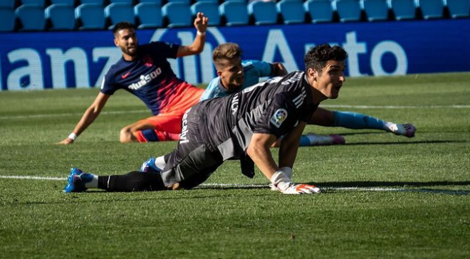 Matías Dituro ante el Atlético de Madrid (Foto: Instagram).