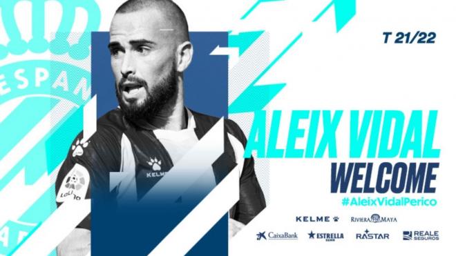 Aleix Vidal, nuevo fichaje del Espanyol.