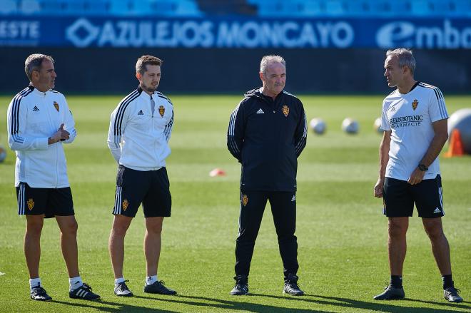 JIM en un entrenamiento del Real Zaragoza (Foto: Daniel Marzo).