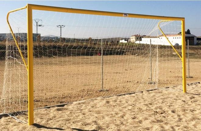 Una portería de fútbol playa.