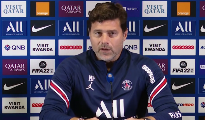 Pochettino, en rueda de prensa.