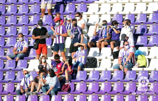 La afición, durante el Real Valladolid-Real Zaragoza (Foto: LaLiga)
