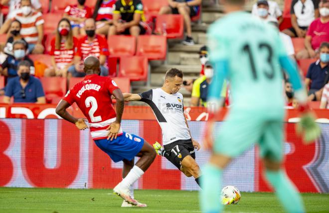 Foulquier, en aquel Granada - Valencia (Foto: Valencia CF)