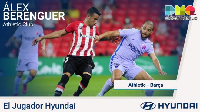 Álex Berenguer, Jugador Hyundai del Athletic-Barcelona.