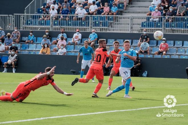 Jugada de gol del Ibiza (Foto: LaLiga).