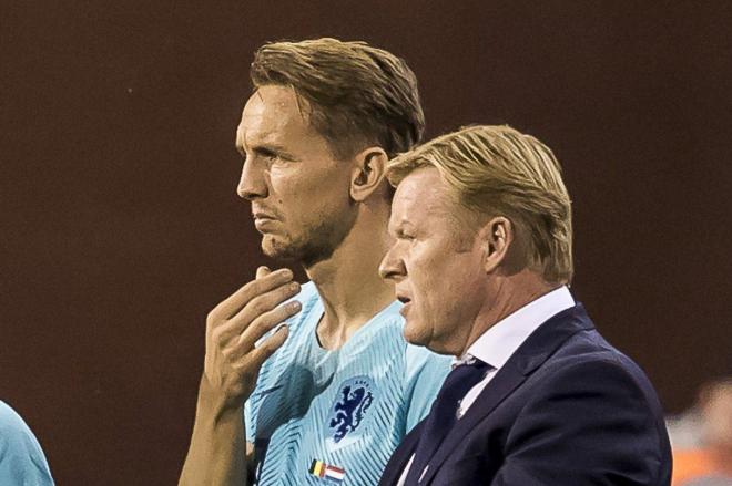 Koeman junto a Luuk de Jong en la selección neerlandesa (Foto: Cordon Press).