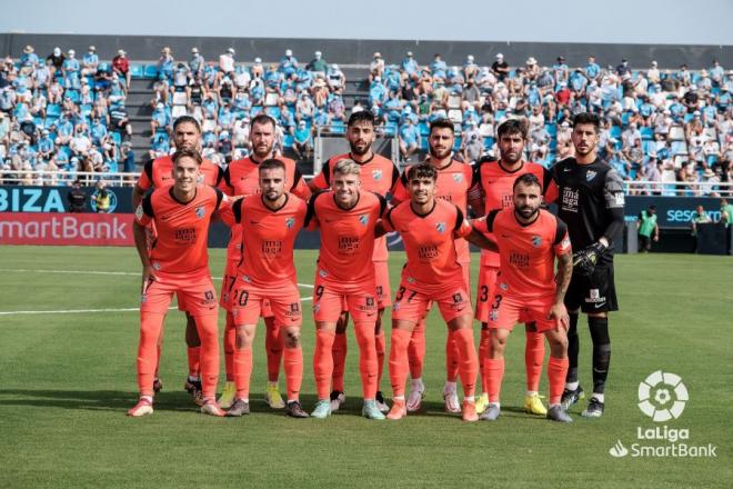 Once inicial del Málaga para enfrentarse al Ibiza (Foto: LaLiga).