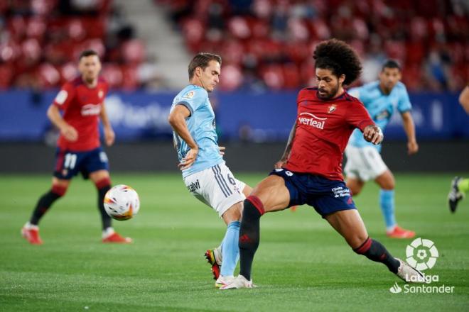 Denis Suárez, durante el Osasuna-Celta (Foto: LaLiga).