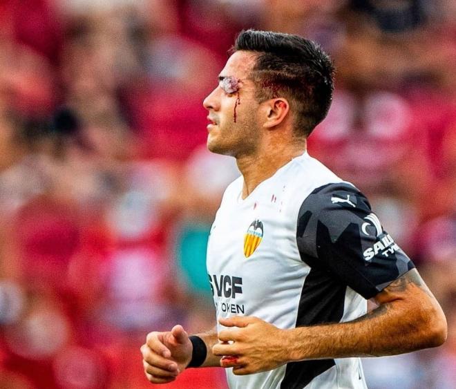 Maxi Gómez, ante el Granada CF (Foto: Instagram).