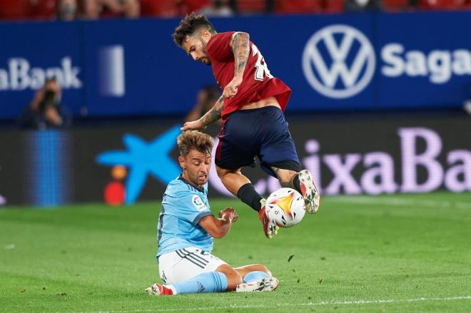 Acción de la lesión de Kevin Vázquez ante Osasuna (Foto: Celta de Vigo).
