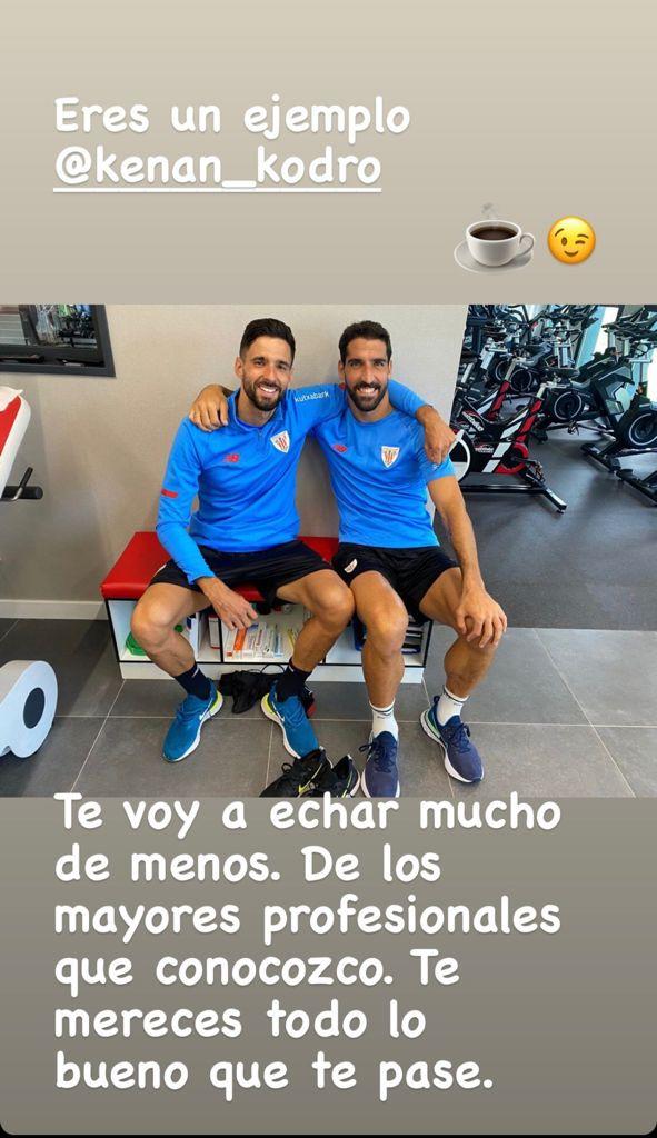 La despedida de Raúl García a Kenan Kodro (Foto: Instagram).