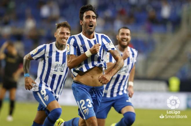 Escassi celebra su gol al Alcorcón (Foto: LaLiga).