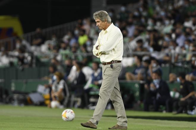 Manuel Pellegrini, entrenador del Real Betis (foto: Kiko Hurtado).