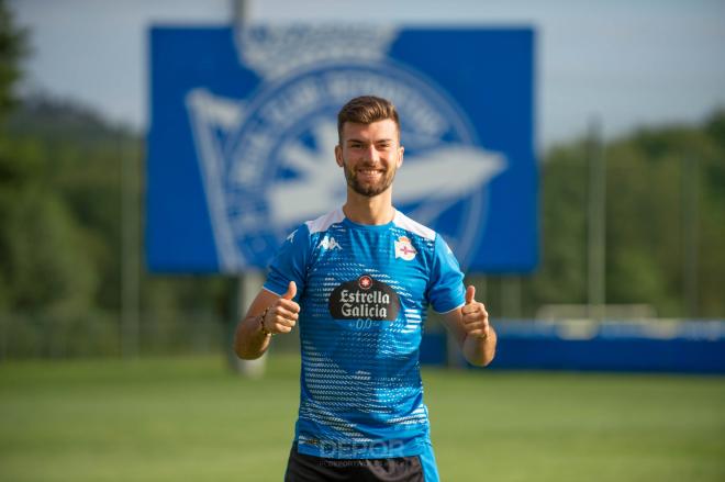 Josep Calavera, mediocentro cedido en el Deportivo (Foto: RCD).