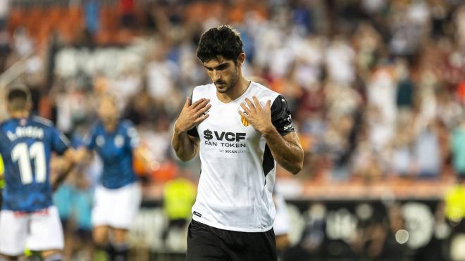 Guedes celebra su gol contra el Alavés (Foto: Valencia CF)
