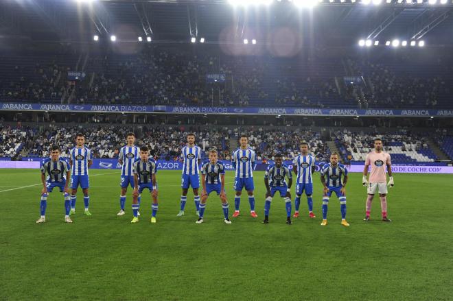 El once inicial del Dépor ante el Celta B (Foto: RCD).