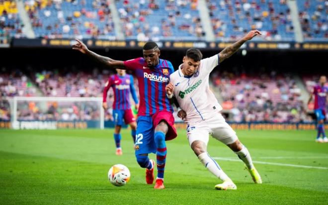 Emerson Royal, durante el Barcelona-Getafe (Foto: FCB).