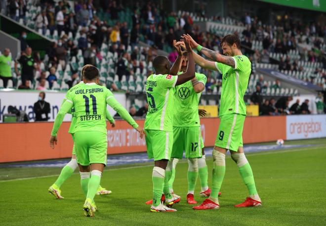 Los jugadores del Wolfsburgo celebran un gol. Foto: VfL Wolfsburg