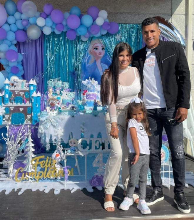 Murillo en el cumpleaños de su hija Celeste (Foto: Instagram).