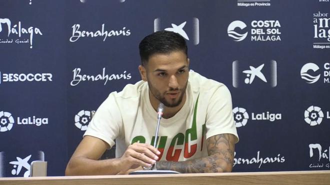 Antoñín, durante su presentación de regreso al Málaga.