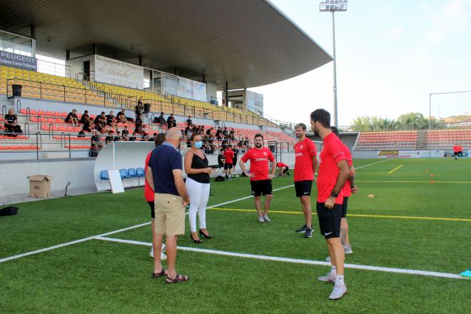 Primer entrenamiento en Estepona del FC Málaga City.