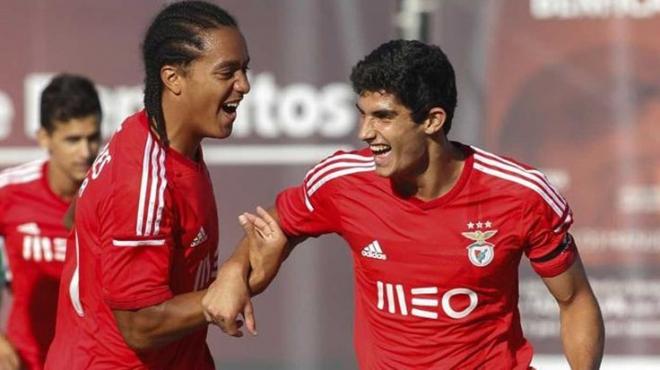 Helder Costa y Guedes, juntos desde el filial del SL Benfica