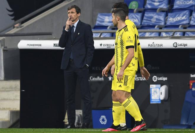 Ziganda, durante un partido con el Real Oviedo. (Foto: LaLiga)