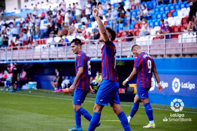 Expósito celebra su gol al Leganés (Foto: LaLiga).