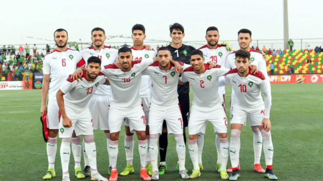 La Selección de Marruecos.