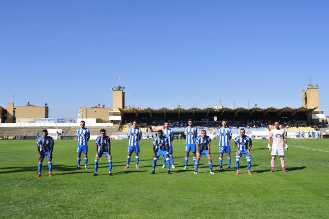 El once inicial del Dépor ante el Tudelano (Foto: RCD).