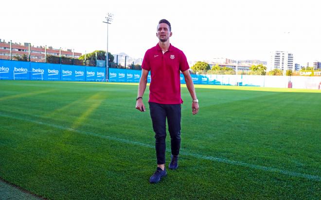 Luuk de Jong, en su llegada al Barcelona (Foto: FCB).