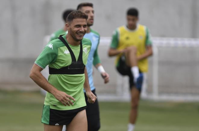 Joaquín entrena con el Real Betis. Foto: Kiko Hurtado