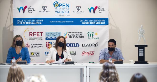 La Diputació presenta el Open Ciudad de Valencia de tenis femenino que estrena categoría