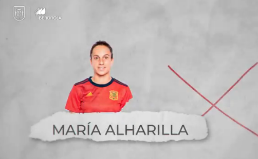 María Alharilla convocada con la Selección Española.