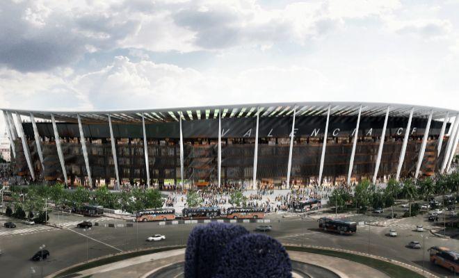 Modelo del Estadio del Valencia CF presentado en 2017