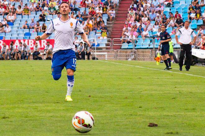 José Fernández con el Real Zaragoza (Foto: Daniel Marzo).