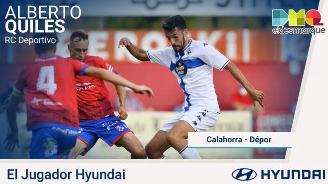Quiles, el jugador Hyundai del Calahorra-Dépor.