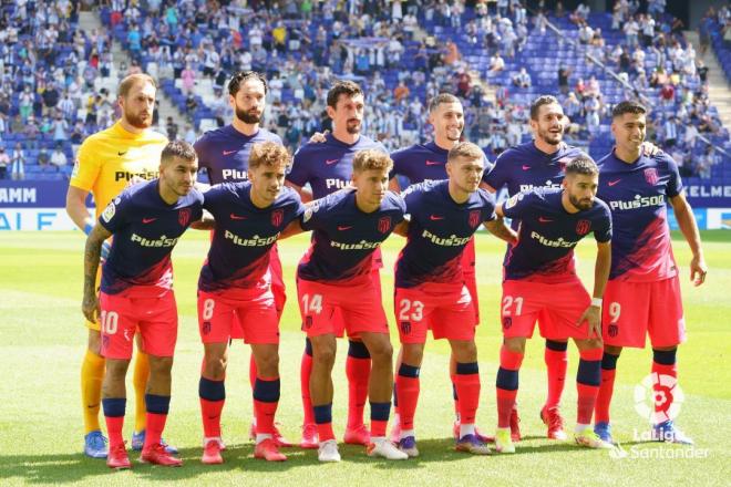 El once del Atlético de Madrid ante el Espanyol (Foto: LaLiga).