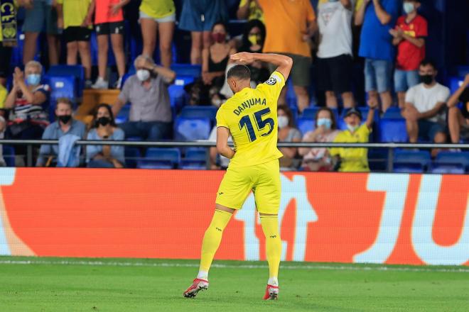 Danjuma celebra su gol ante el Atalanta con el Villarreal (FOTO: EFE).