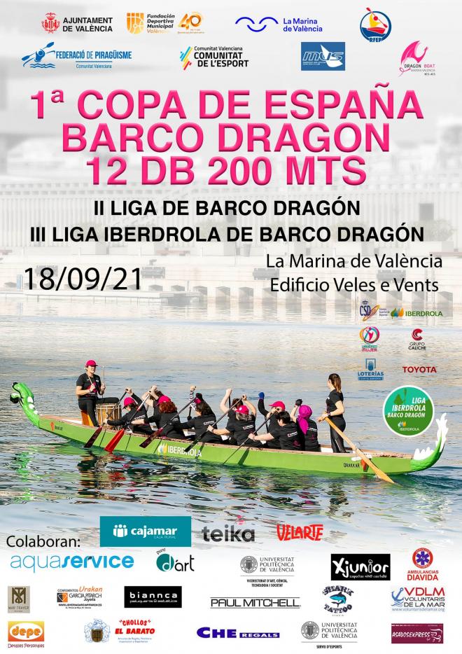 La Copa de España de Dragon Boat ‘atraca’ en València este fin de semana