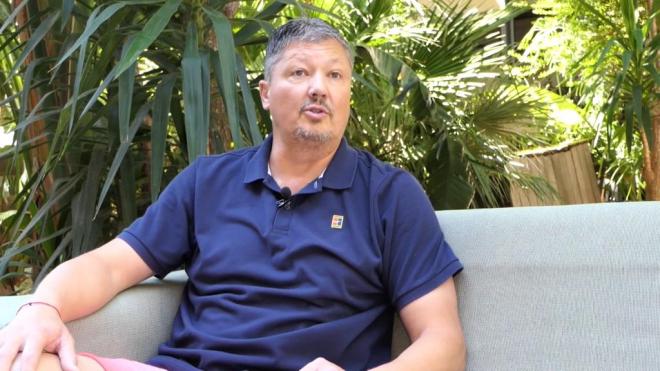 Lubo Penev, durante la entrevista.