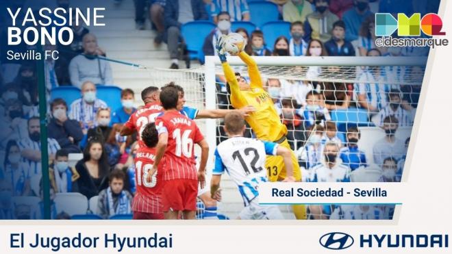 Bono, Jugador Hyundai del Real Sociedad - Sevilla FC