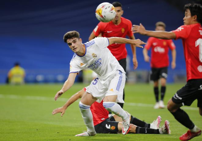 Miguel Gutiérrez, durante el Real Madrid-Mallorca de la pasada temporada(Foto: Cordon Press).