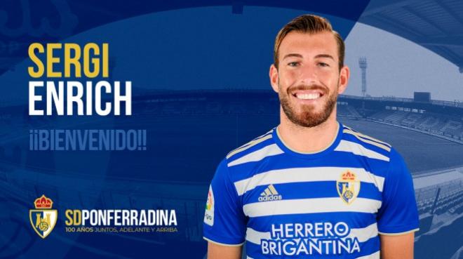 Sergi Enrich, pretendido por el Sporting, firma por la Ponferradina (Foto: SD Ponferradina)