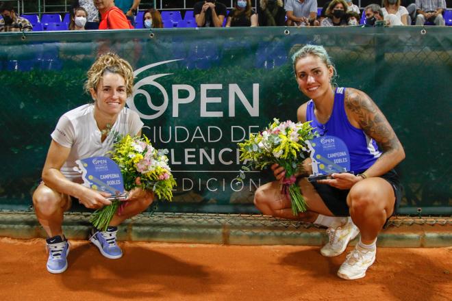 Aliona Bolsova y Andrea Gámiz, campeonas en dobles en el Open Ciudad de Valencia