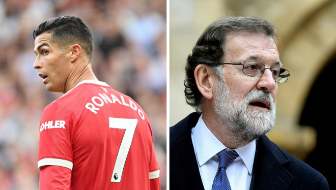 Cristiano Ronaldo y Mariano Rajoy.