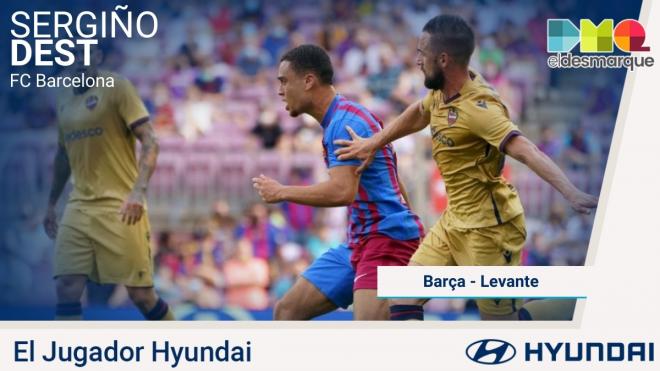 Dest, Jugador Hyundai del Barcelona-Levante.