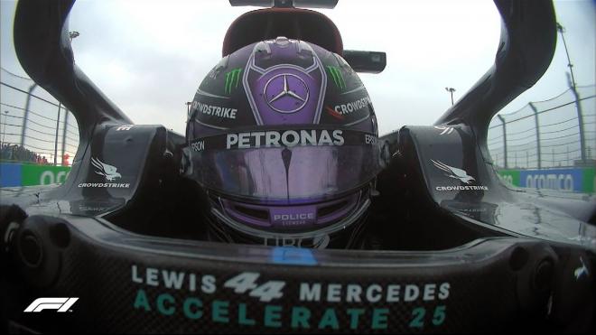 Hamilton, en el GP de Rusia (FOTO: @F1)