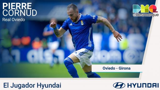Pierre Cornud Jugador Hyundai del Real Oviedo-Girona