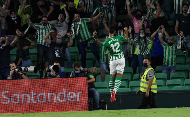 Celebración del gol de Willian José (Foto: Kiko Hurtado)